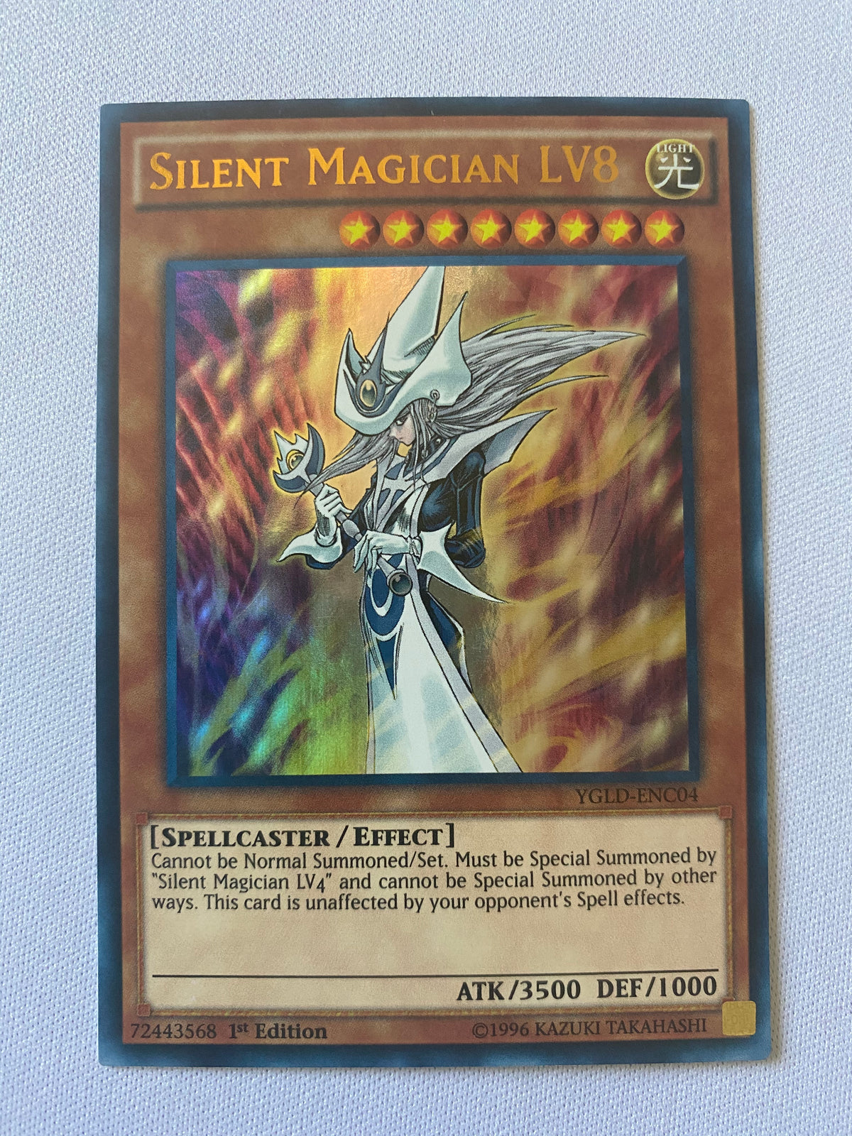 Yugioh! Silent Magician LV8 YGLD-ENC04 1st Edition Ultra Rare Near Min Yugioh! Silent Magician LV8 YGLD-ENC04 1st Edition Ultra Rare Near Min