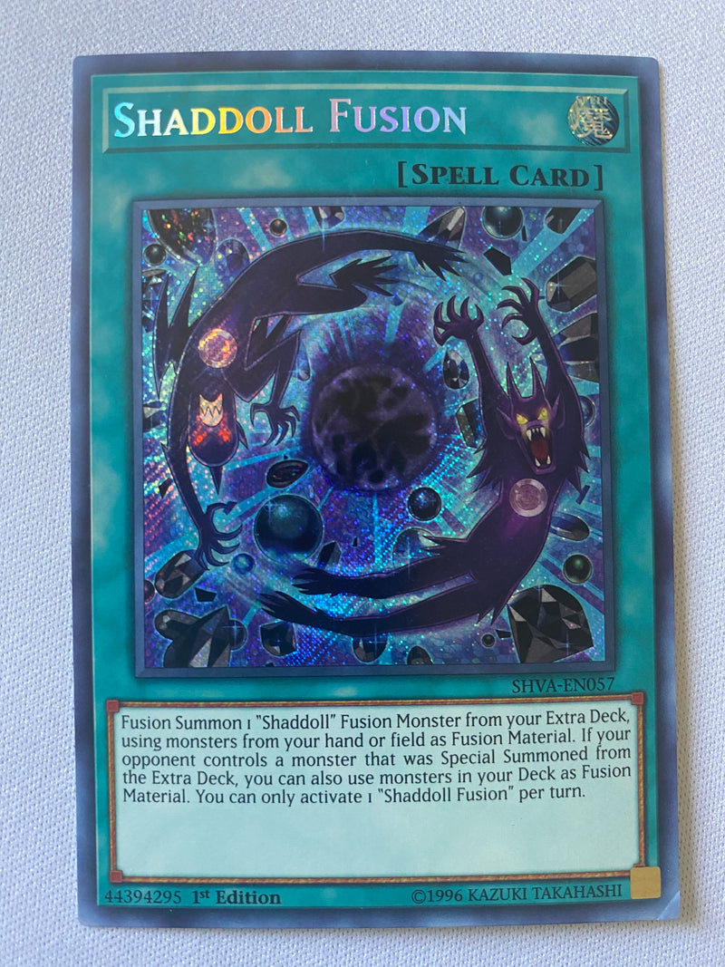 Yugioh Shaddoll Fusion SHVA-EN057 Secret Rare 1st Edition Near Mint