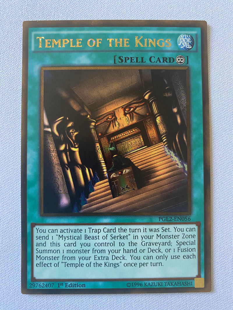 Yugioh Temple of the Kings PGL2-EN056 Gold Rare 1st Edition Near Mint Yugioh Temple of the Kings PGL2-EN056 Gold Rare 1st Edition Near Mint