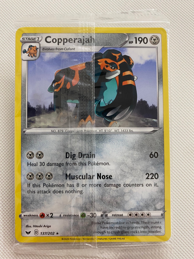 Copperajah 137/202,Pokémon Card Sealed Promo Near Mint