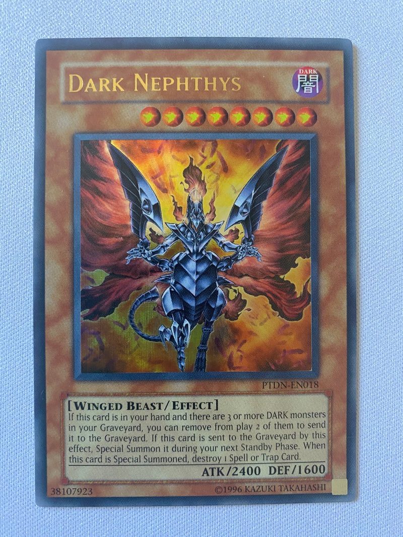 Yugioh Dark Nephthys  PTDN-EN018 1st Edition Ultra Rare Near Mint