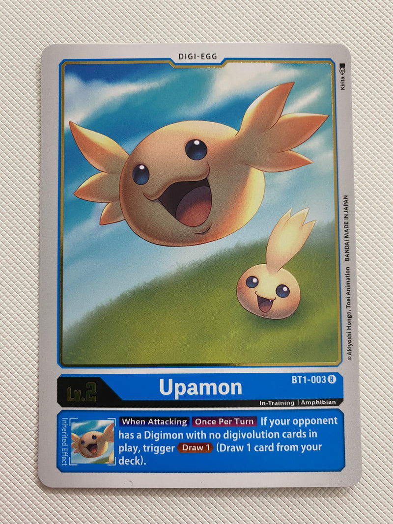 Digimon TCG Upamon BT1-003 Rare Near Mint