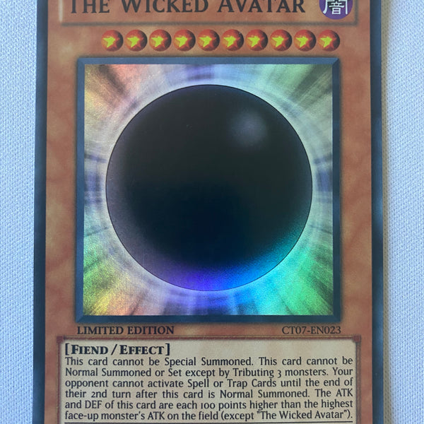 the wicked avatar yugioh card Yu-Gi-Oh! Yugioh The Wicked Avatar CT07-EN023