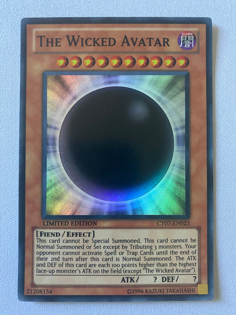 Yugioh The Wicked Avatar CT07-EN023 Limition Edition Super Rare NM Yugioh The Wicked Avatar CT07-EN023 Limition Edition Super Rare NM