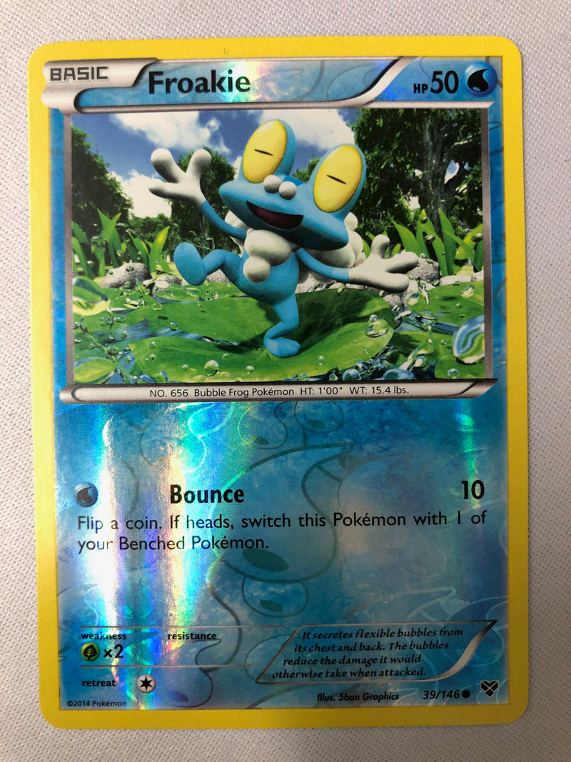 Froakie 39/146 XY Base Set Common Reverse Holo Pokemon Card NM