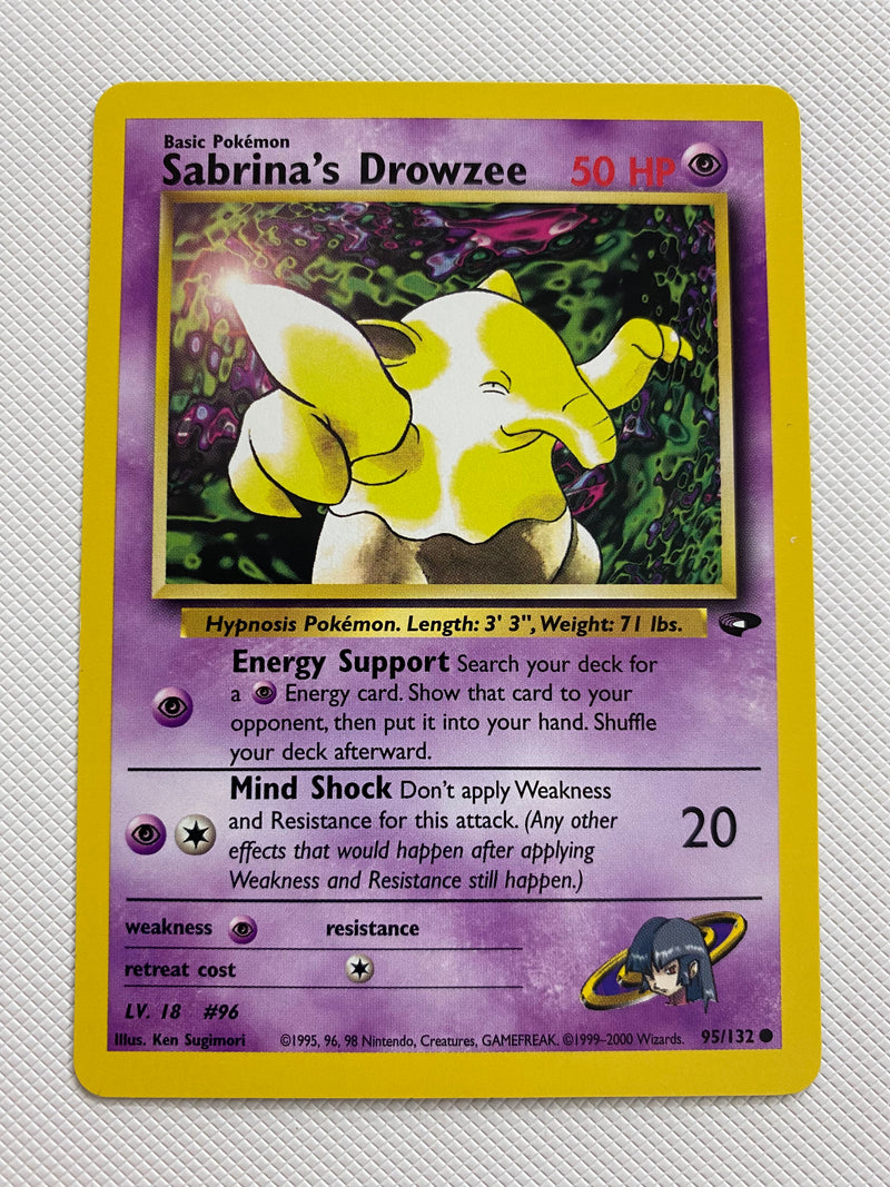 Sabrina's Drowzee 95/132 Pokemon  Card Gym Challenge Set  Near Mint