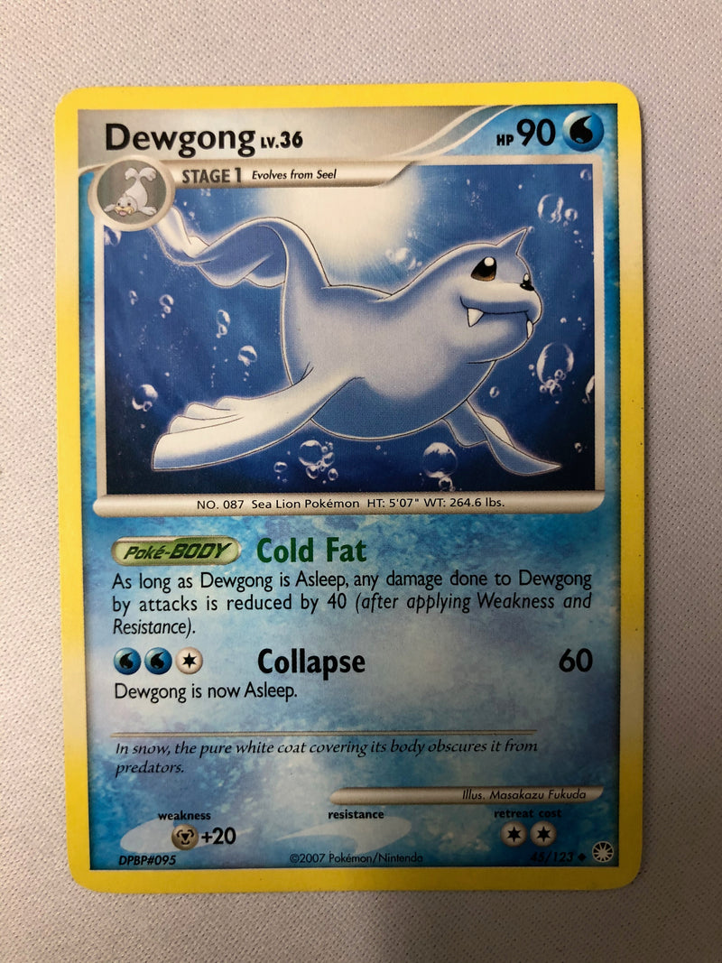 Dewgong 45/123 Mysterious Treasures Uncommon Non Holo Pokemon Card NM