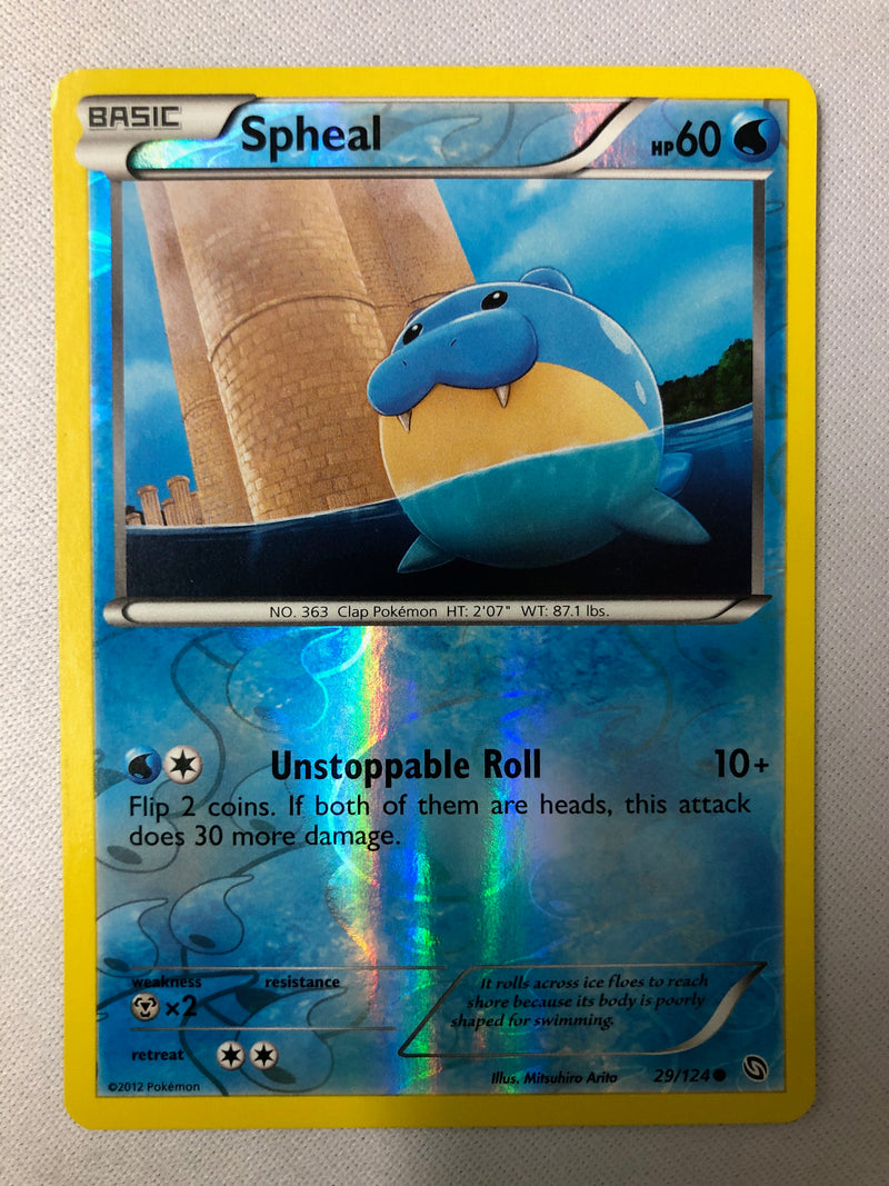 Spheal 29/124 Dragons Exalted Common Reverse Holo Pokemon Card NM