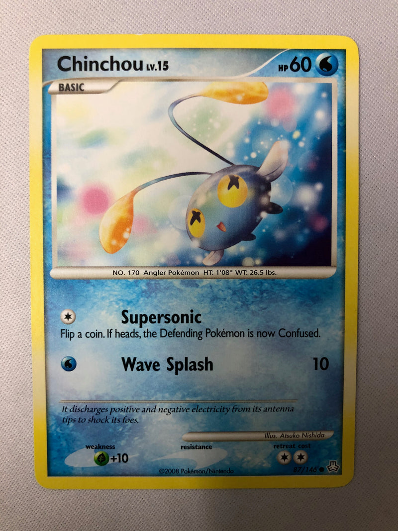 Chinchou LV.15 87/146 Legends Awakened Common Non Holo Pokemon Card NM Chinchou LV.15 87/146 Legends Awakened Common Non Holo Pokemon Card NM
