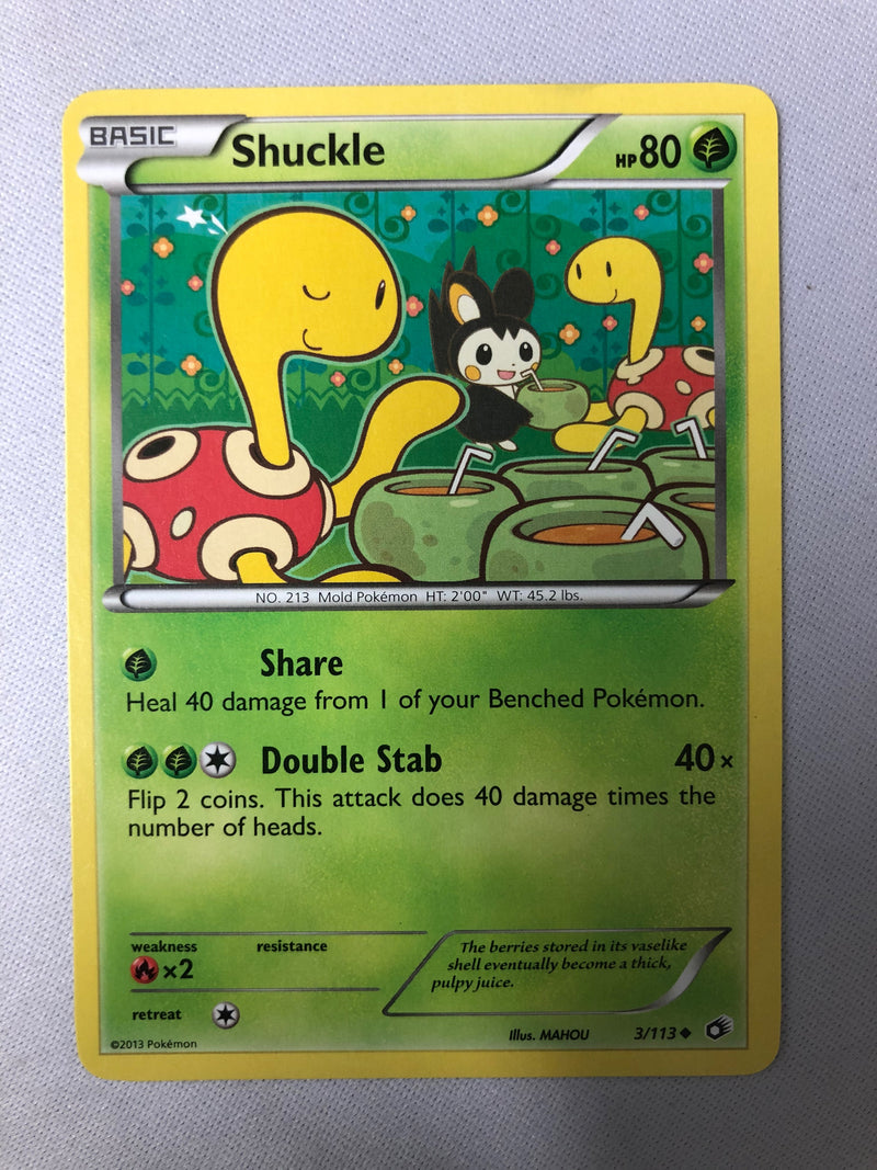 Shuckle 3/113 Legendary Treasures Uncommon Pokemon Card NM