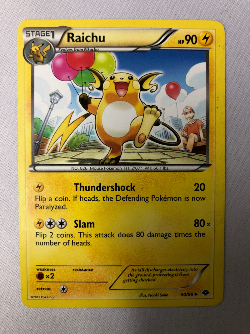 Raichu 40/99 Next Destinies Uncommon Pokemon Card NM
