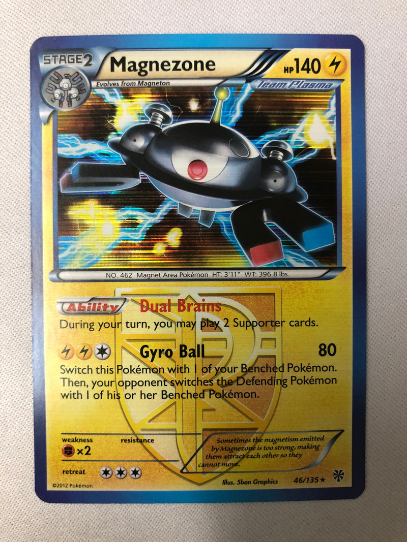 Magnezone 46/135 Plasma Storm Rare Holo Pokemon Card NM