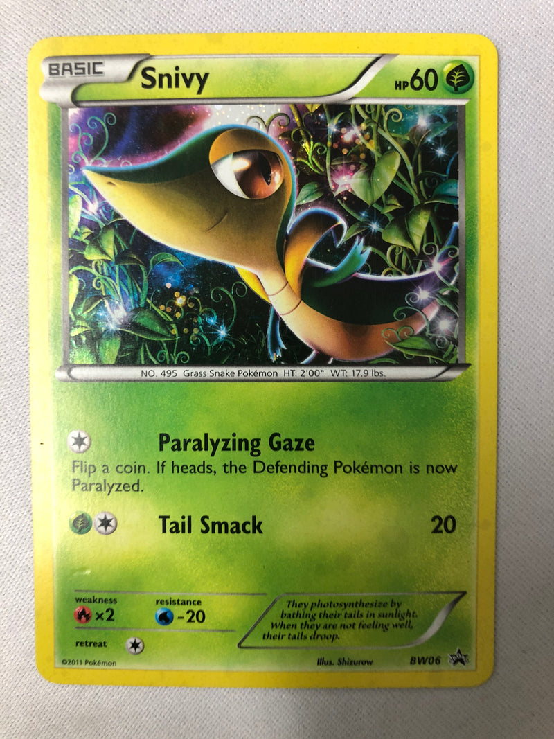 Snivy BW06 B&W Black Star Promo Holo Pokemon Card NM
