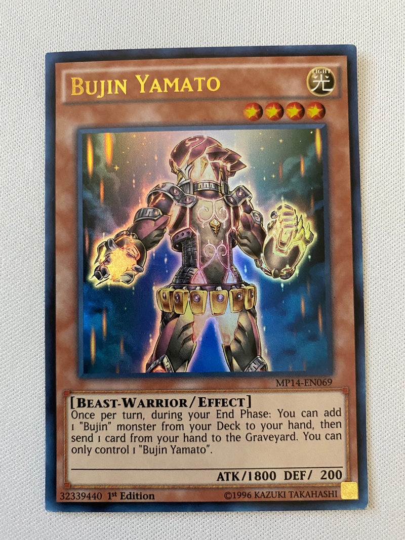 Yugioh Bujin Yamato PGL2-EN035 1st Edition Gold Rare Premium Gold NM Yugioh Bujin Yamato PGL2-EN035 1st Edition Gold Rare Premium Gold NM