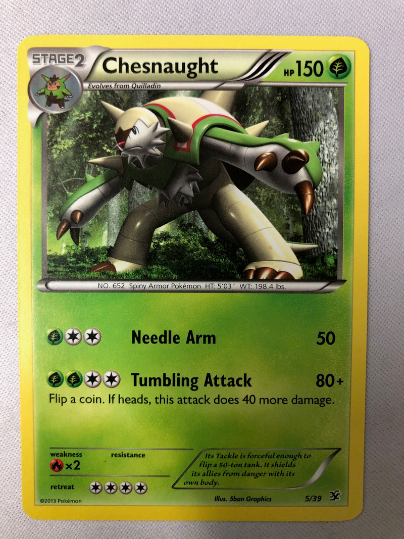 Chesnaught 5/39 Kalos Starter Set Non Holo Pokemon Card NM