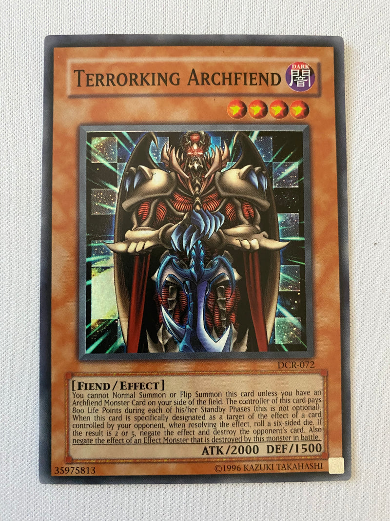 Yugioh Terrorking Archfiend  DCR-072  Super Rare Unlimited Near Mint