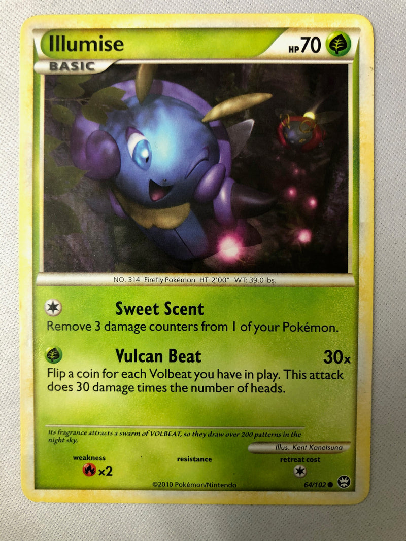 Illumise 64/102 Triumphant Common Non-Holo Pokemon Card NM
