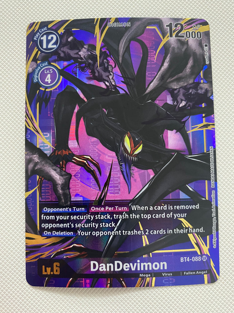 Digimon  DanDevimon BT4-088 SR Alternative Art Great Legend Near Mint