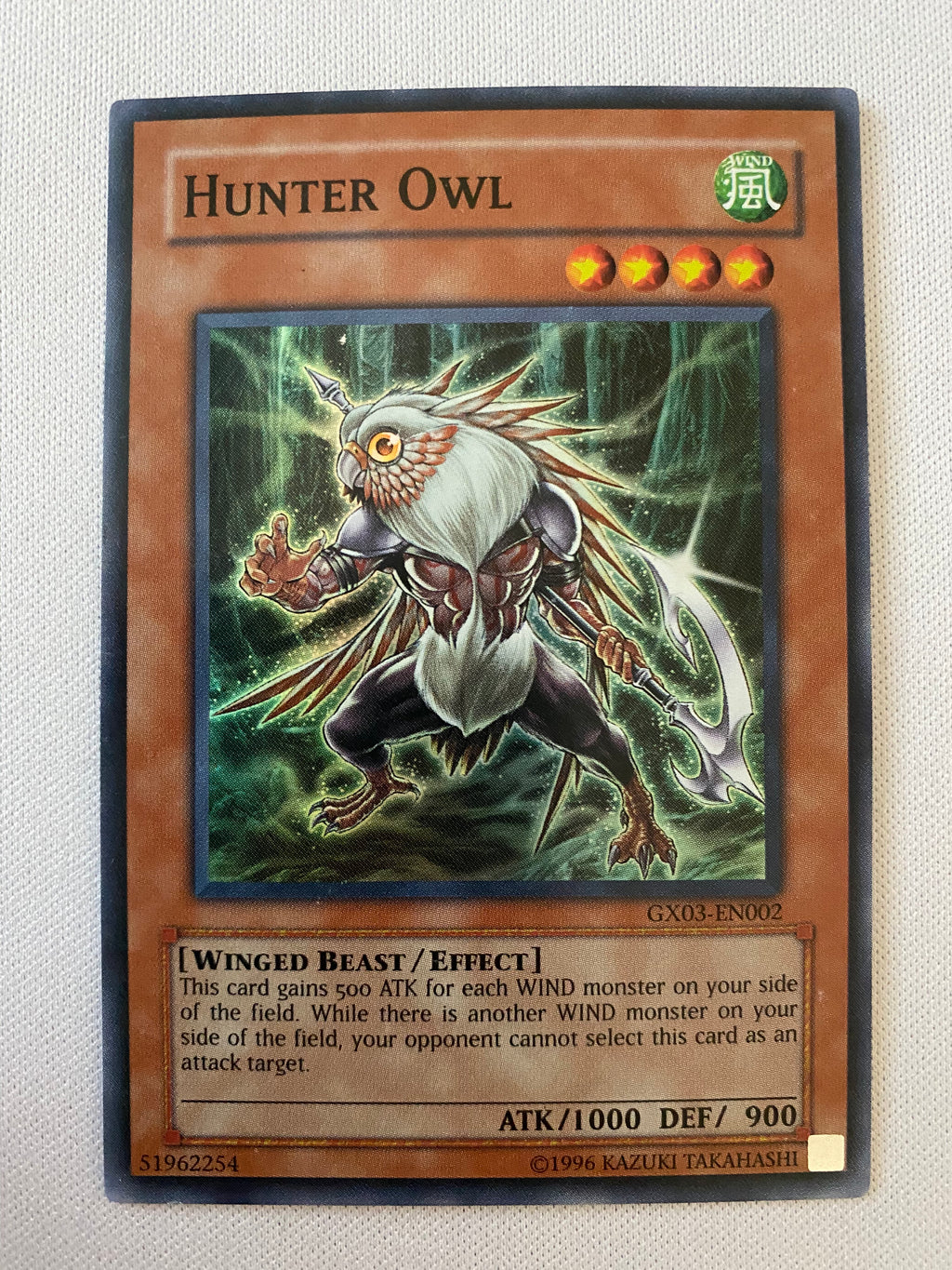 monster hunter yugioh cards Yugioh Hunter Owl GX03-EN002 Super Rare Near Mint