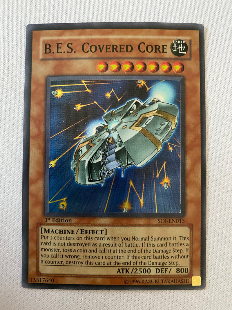 Yugioh  B.E.S. Covered Core SOI-EN013 Super Rare 1st Edition NM