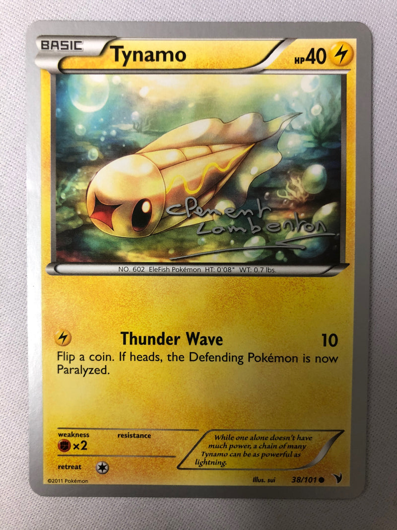 Tynamo 38/101 World Championship Signed Common Pokemon Card NM