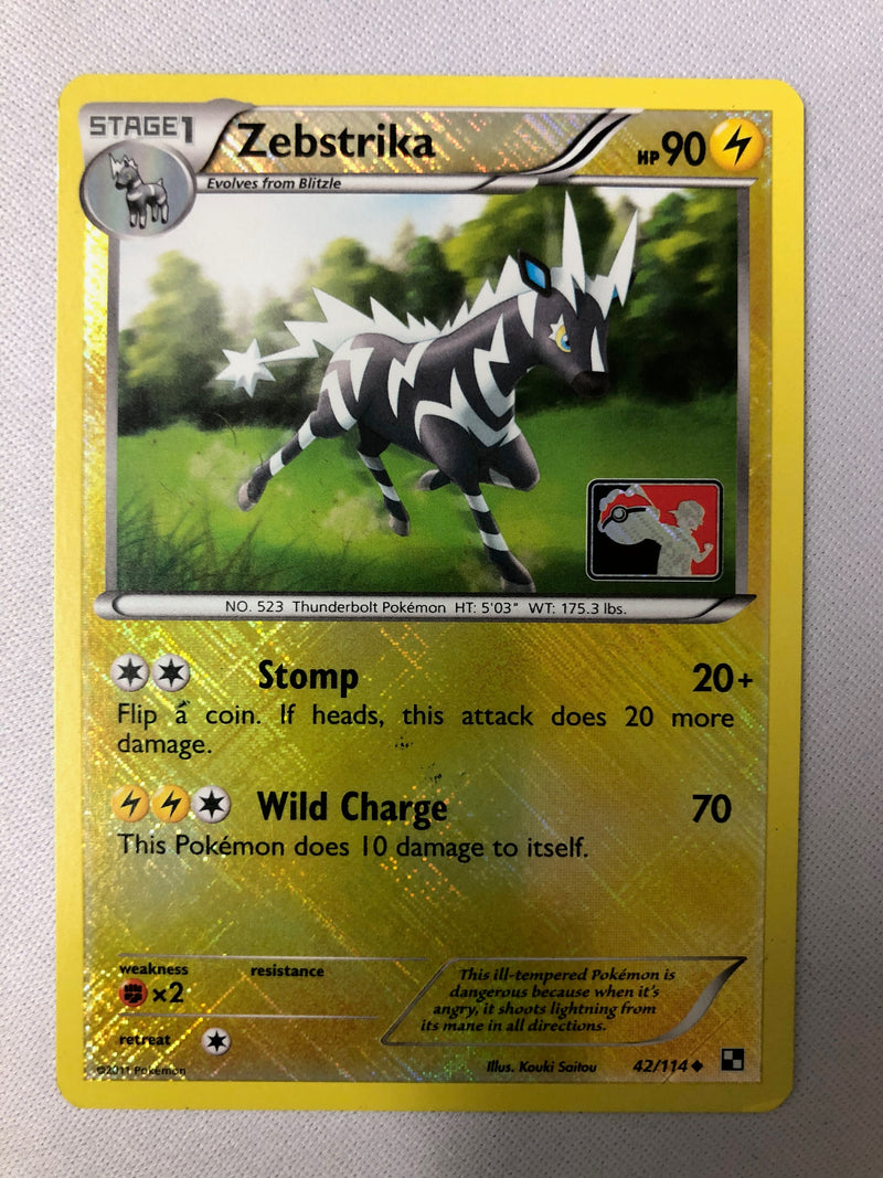 Zebstrika 42/114 Pokemon League Promo Uncommon Reverse Holo Pokemon Ca Zebstrika 42/114 Pokemon League Promo Uncommon Reverse Holo Pokemon Ca