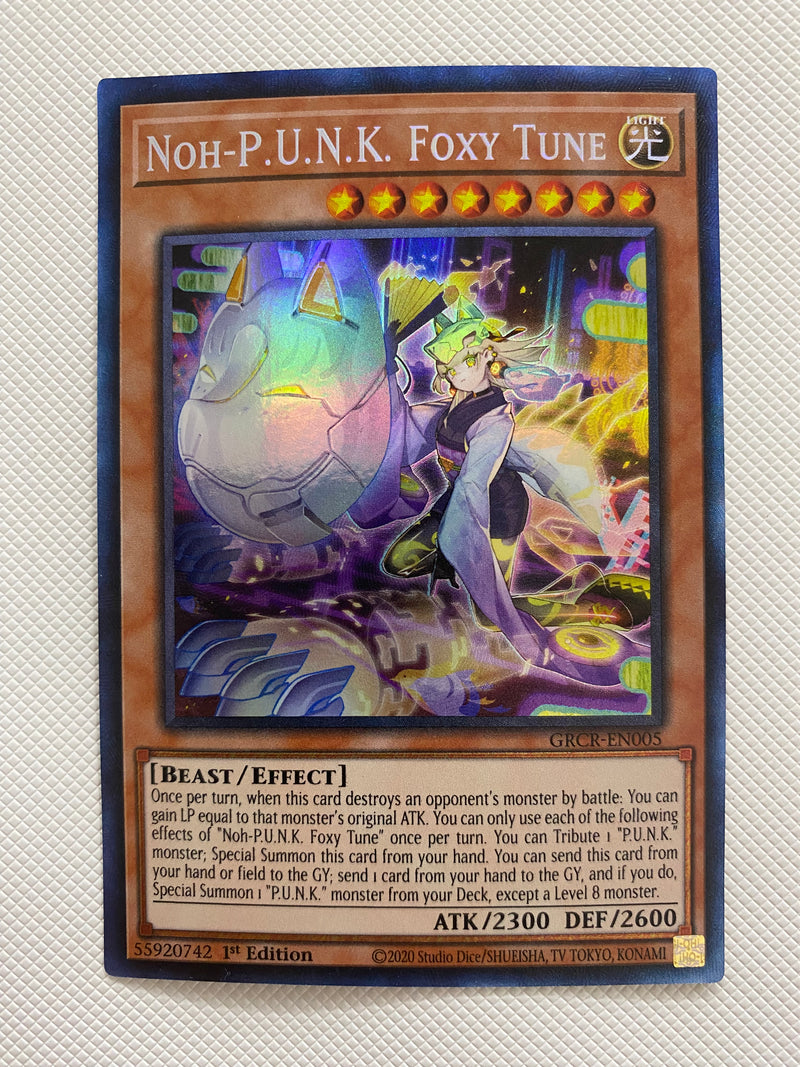 Yugioh Noh-P.U.N.K. Foxy Tune GRCR-EN005  Collector's Rare 1st Edition Naer Mint