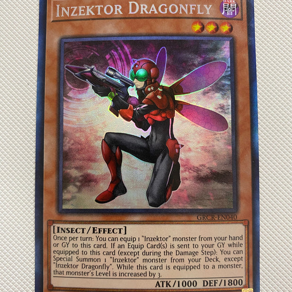 Yugioh Inzektor Dragonfly GRCR-EN040 Collectors Rare 1st Edition Near
