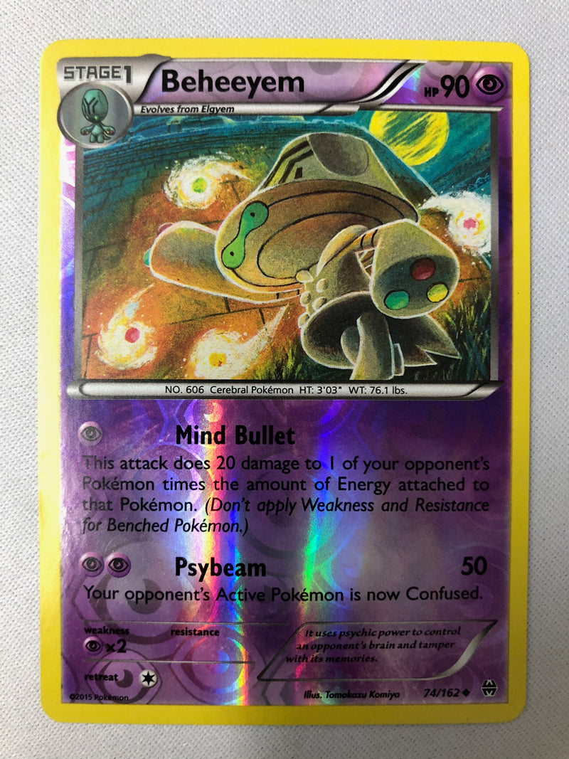Beheeyem 74/162 Breakthrough Uncommon Reverse Holo Pokemon Card NM Beheeyem 74/162 Breakthrough Uncommon Reverse Holo Pokemon Card NM