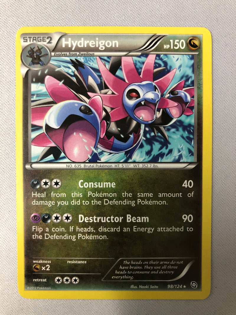 Hydregion 98/124 Dragons Exalted Rare Non Holo Pokemon Card NM