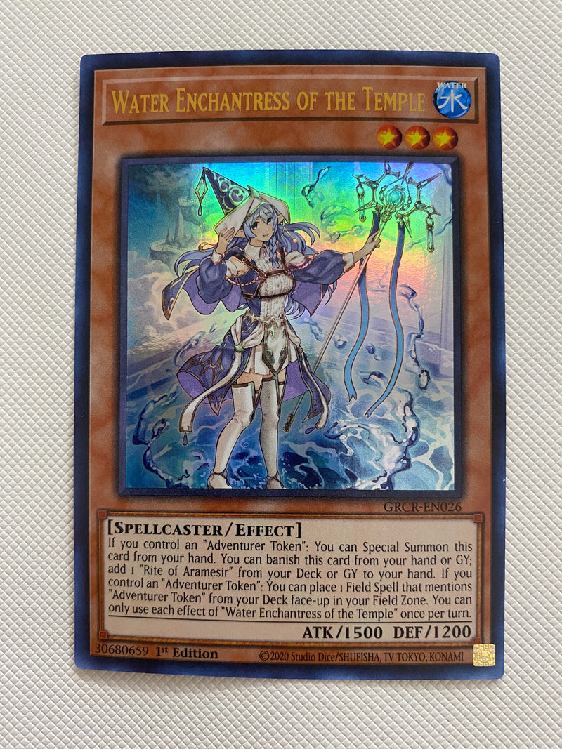 Yugioh Water Enchantress of the Temple GRCR-EN026 1st Edition Near Mint