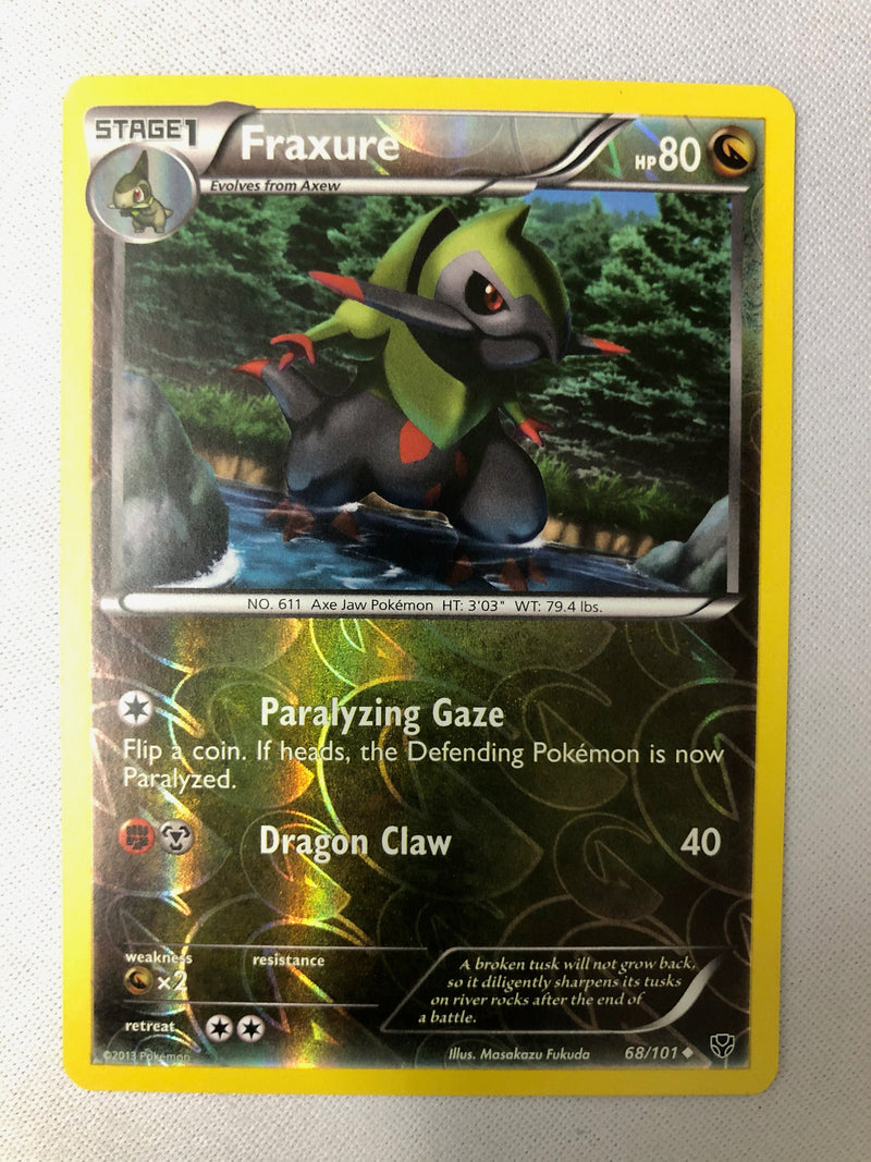 Fraxure 68/101 Plasma Blast Uncommon Reverse Holo Pokemon Card NM