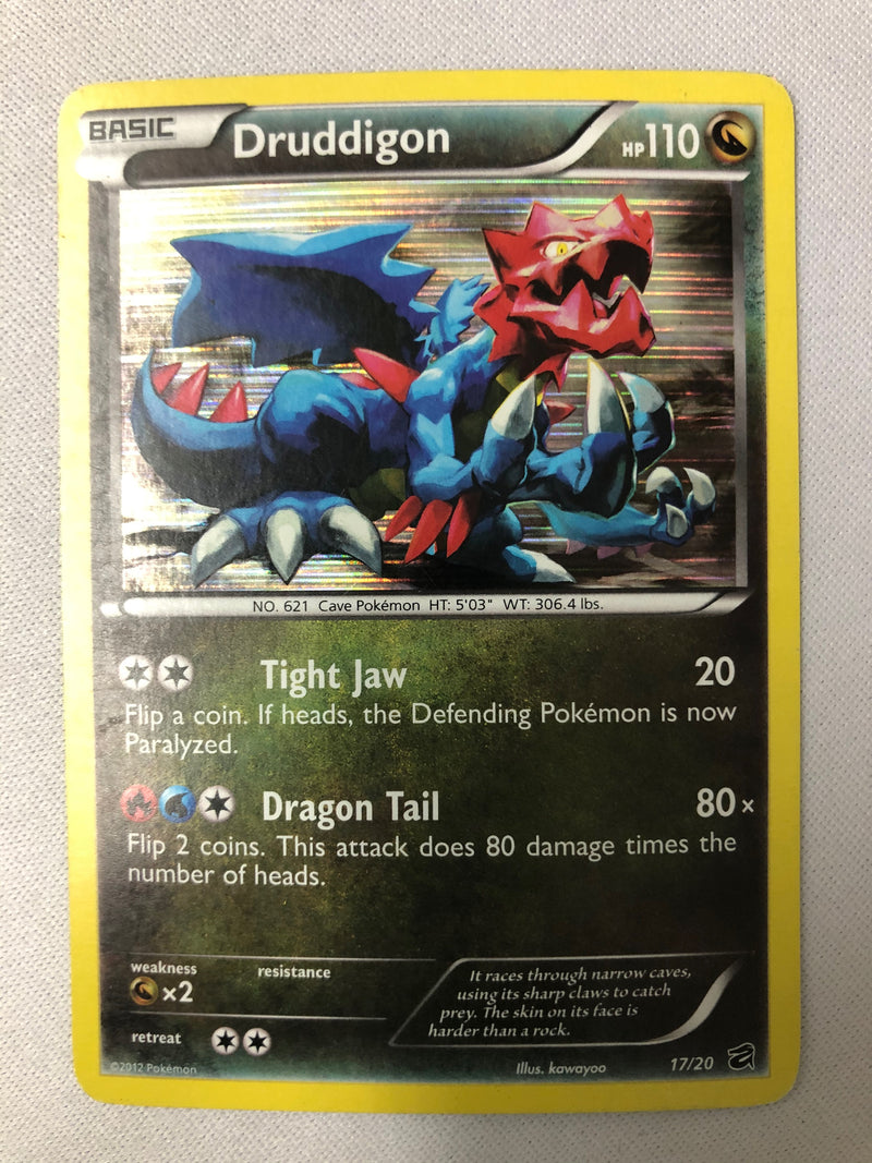 Druddigon 17/20 Dragon Vault Holo Pokemon Card NM