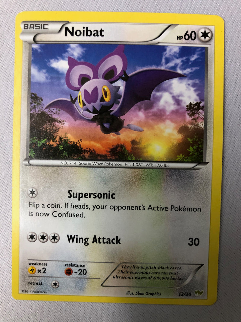 pokemon noibat card Noibat 12/30 XY Sylveon & Noivern Kit Common Non Holo Pokemon Card NM