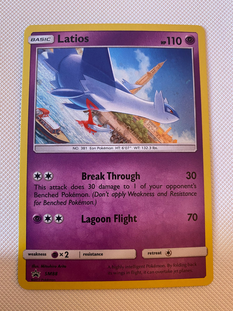 Latios Black Star Promo Holo SM88 Pokemon Card Near Mint