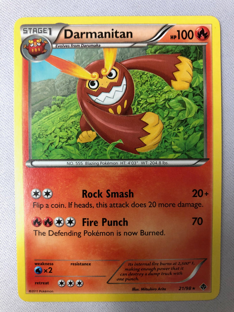 Darmanitan 21/98 Emerging Powers Rare Non Holo Pokemon Card Near Mint