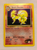 Brock’s Ninetales 3/132 Gym Challenge Holo Rare Pokemon Card Near Mint