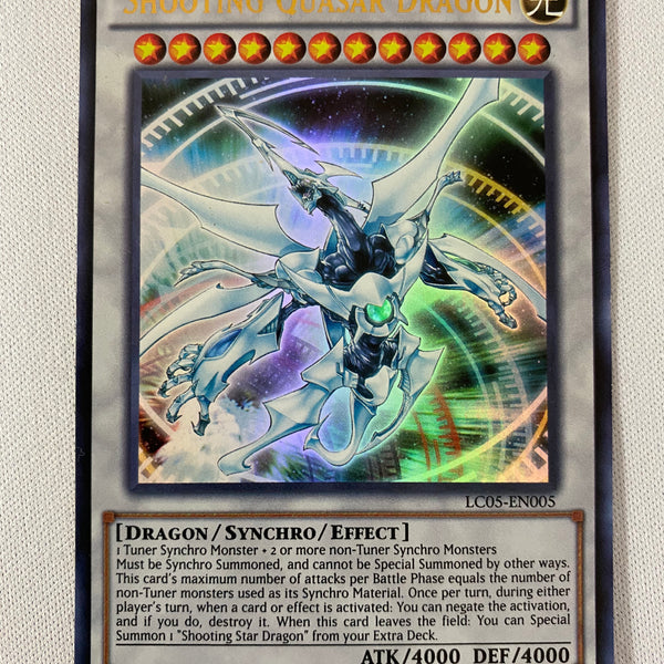 yugioh card shooting quasar dragon Yugioh Shooting Quasar Dragon LC05-EN005 Limited Edition Ultra Rare NM