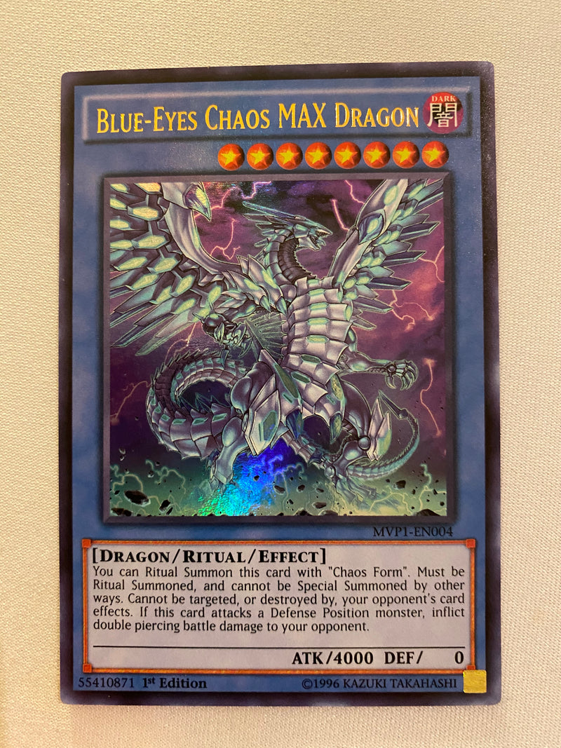 Yugioh Blue-Eyes Chaos MAX Dragon MVP1-EN004 Ultra Rare 1st Edition NM Yugioh Blue-Eyes Chaos MAX Dragon MVP1-EN004 Ultra Rare 1st Edition NM