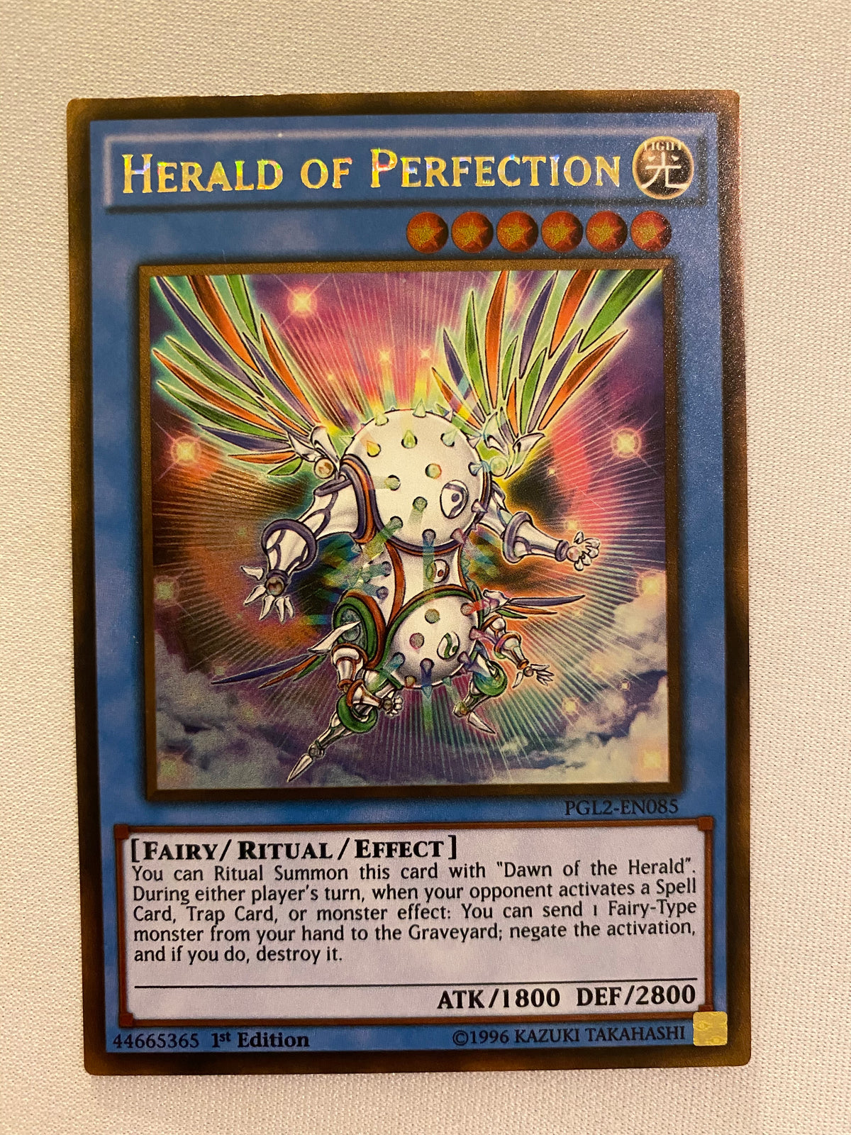 Yugioh Herald of Perfection PGL2-EN085 Gold Rare 1st Edition NM
