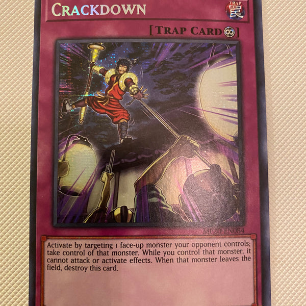 Yugioh Crackdown MP20-EN084 1st Edition Prismatic Secret Rare Near Min