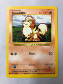 Growlithe 28/102 Shadowless Base Set Uncommon Pokemon Card Near Mint