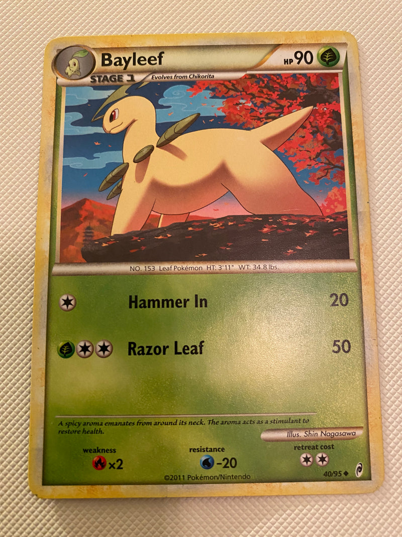 Bayleef 40/95  Legends Pokémon Card Common Near Mint