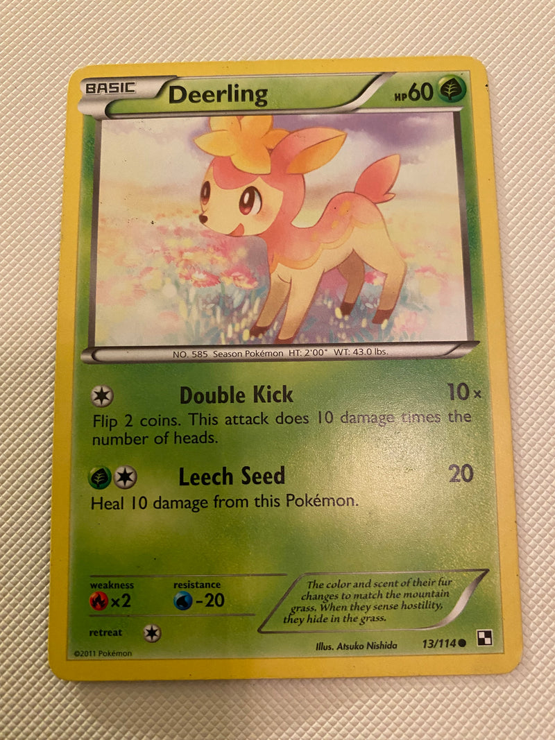 Deerling  13/114  Common  Pokemon Card Chilling Reign Naer Mint