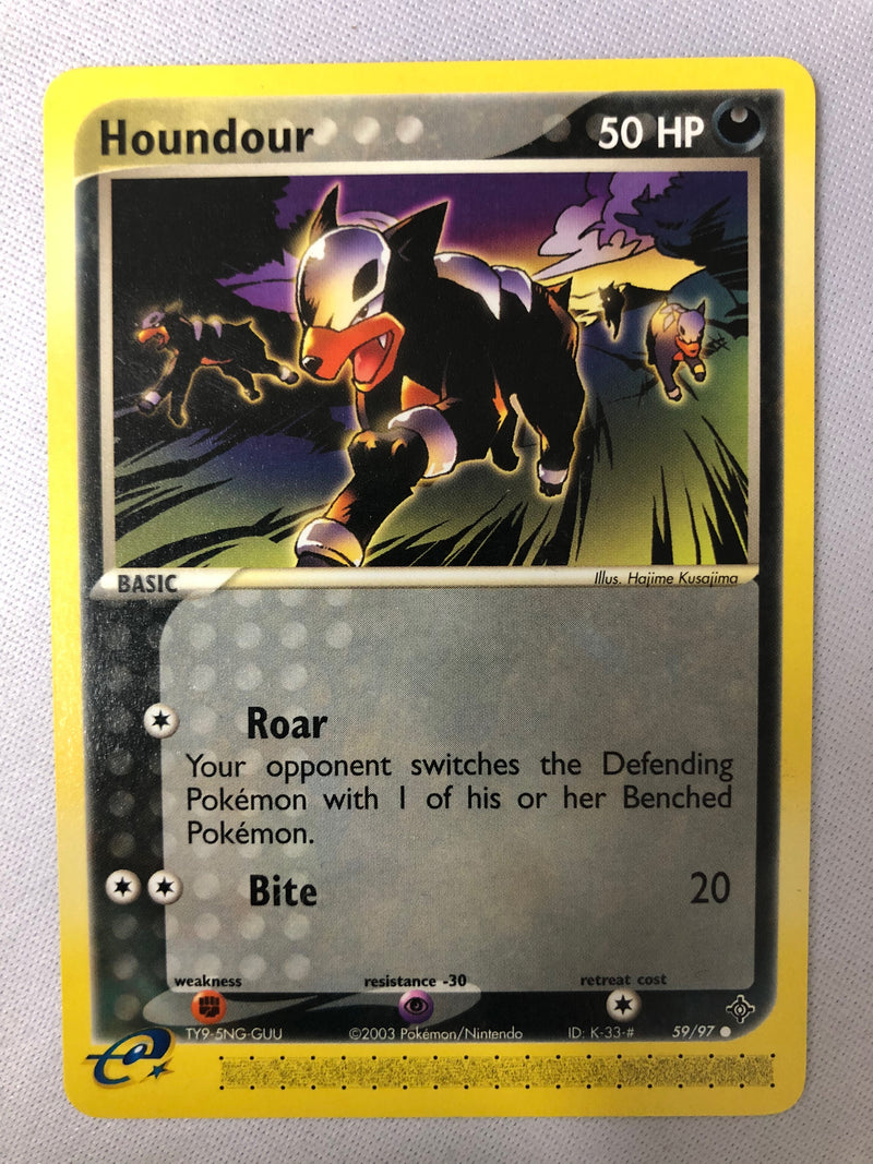 Houndour 59/97 EX Dragon Common Non-Holo Pokemon Card Near Mint