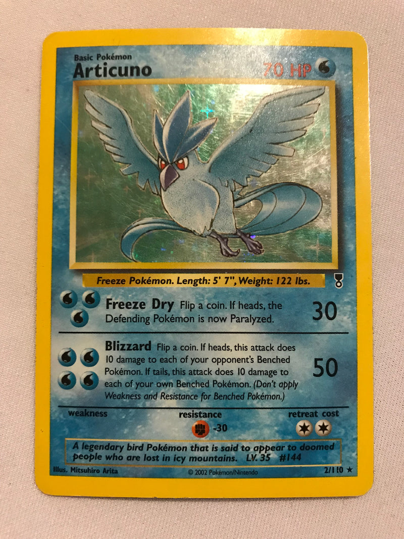 Articuno 2/110 Holo Rare Legendary Collection Pokemon Card Near Mint/E Articuno 2/110 Holo Rare Legendary Collection Pokemon Card Near Mint/E