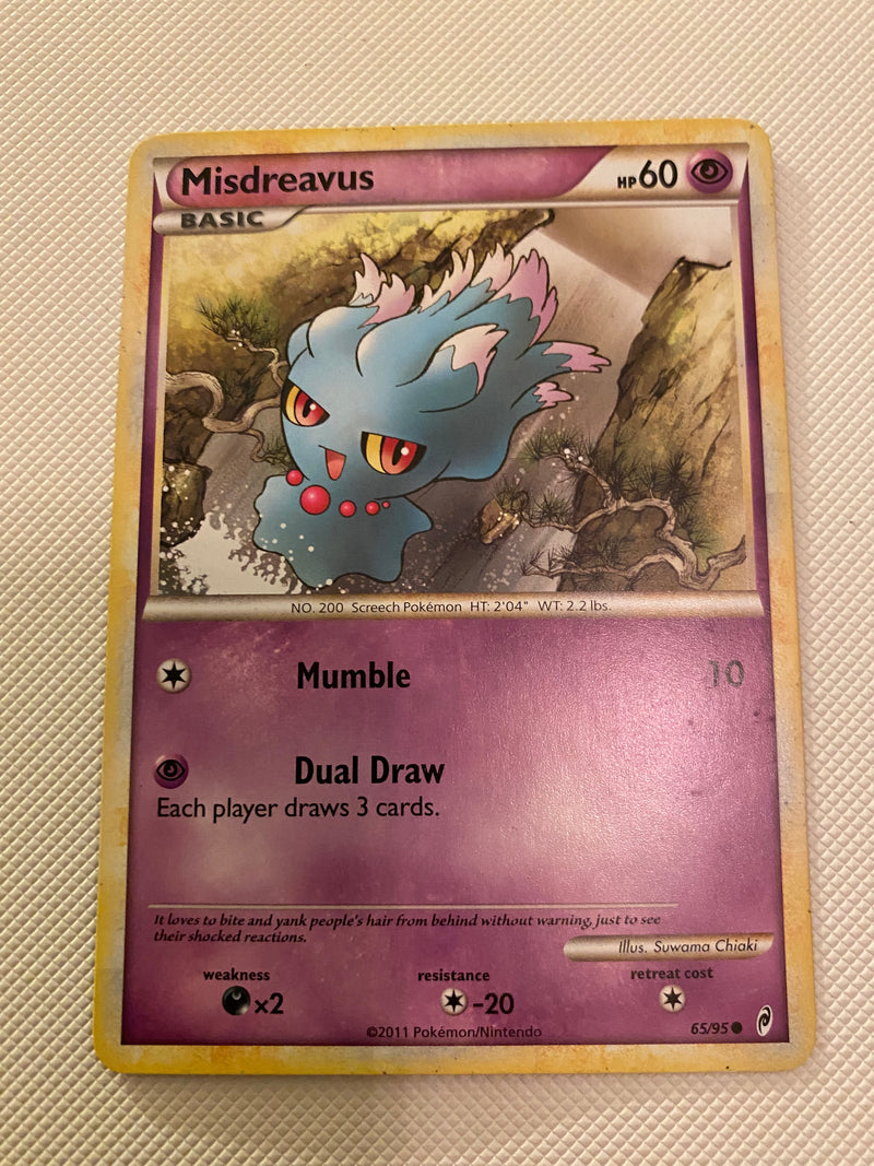 Misdreavus  65/95 Common  Legends Pokemon Card Naer Mint