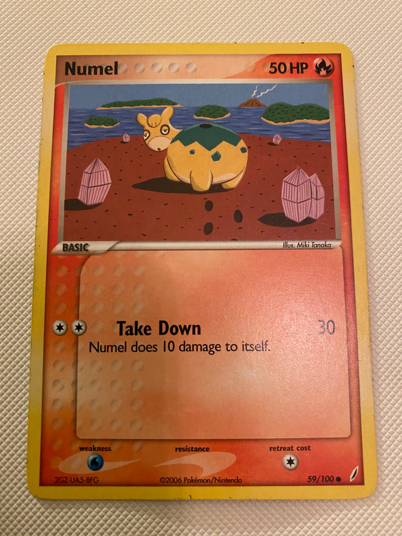 Numel 59/100 EX Crystal Guardians Common Pokemon Card Near Mint Numel 59/100 EX Crystal Guardians Common Pokemon Card Near Mint