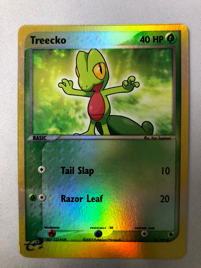 Treecko 76/109 EX Ruby & Sapphire Reverse Holo Pokemon Card NM