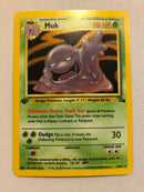Muk 13/62 Fossil Set 1st Edition Holo Rare Pokemon Card Near Mint